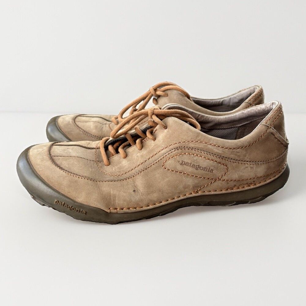 Patagonia Balsam Peat Mens 11.5 Walnut Brown Leather Oxfords Shoes Walking Low